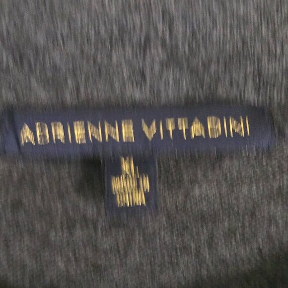 Adrienne Vittadini Gray Soft Rhinestone Button Puff Shoulder Sweater Size XL - Picture 6 of 7